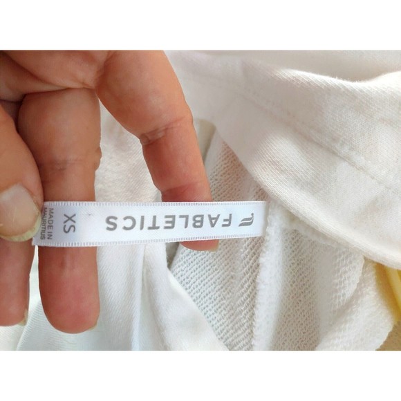 Fabletics White Women's Hoodie XS Oversized New No Tags - Picture 4 of 4
